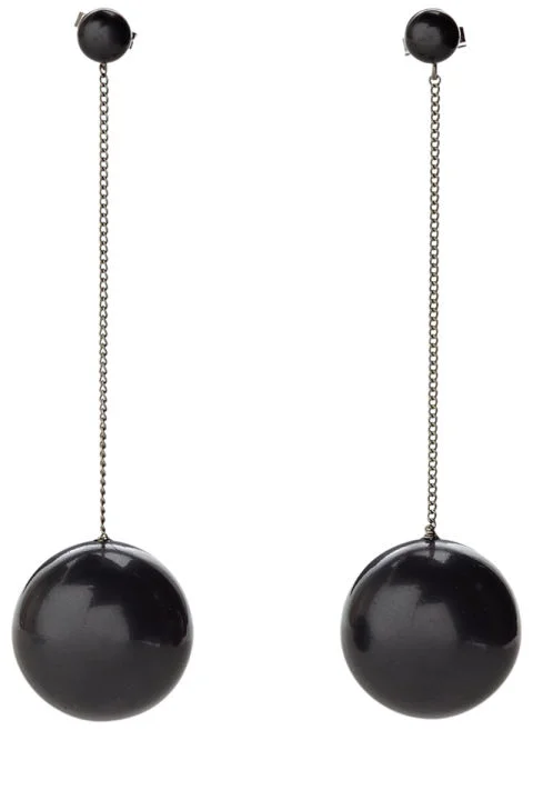 Salvatore Ferragamo earrings, $220, shopBAZAAR.com . SHOPBAZAAR