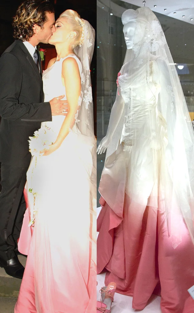 Gwen Stefani S Wedding Dress On Display Bridal Hair And Makeup