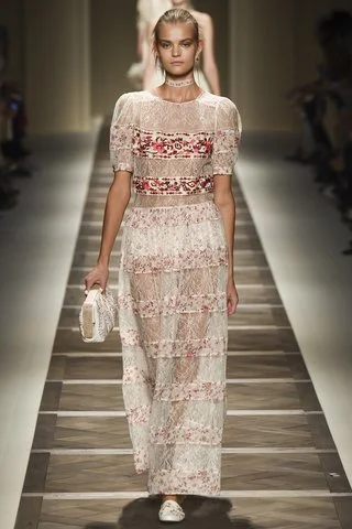 Etro The romantic bride gets a touch of Italian flair in the form of floral embroidery. Photo: Indigitalimages.com
