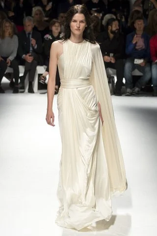 Fausto Puglisi Rule like a goddess in this diaphanous dress with a flowing train and elegant pleat work. Photo: Indigitalimages.com
