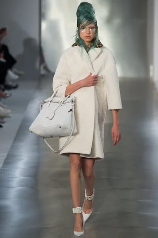 Maison Margiela The Tippi Hedren bride wears Margiela . Mr. Hitchcock, however, sends his regrets. Photo: Indigitalimages.com