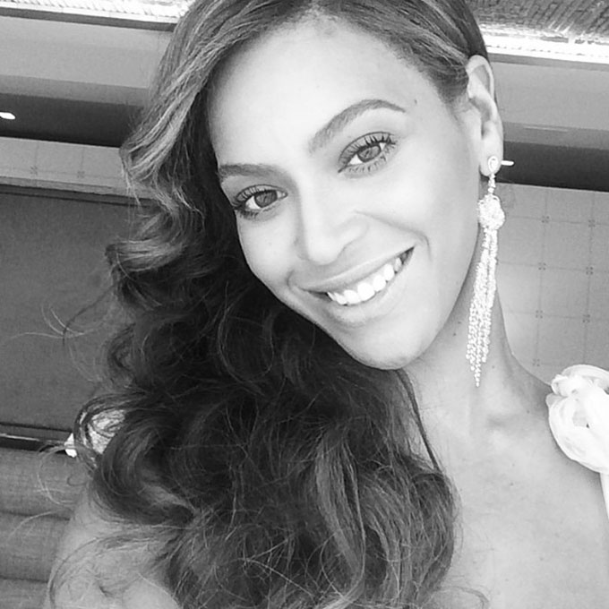 We may never know exactly what Queen B wore to BFF and fellow former Destiny's Child-er Kelly Rowland's wedding, but it's widely assumed that she served as a bridesmaid. She shared this snap on the wedding day, and if you ask us, the polished hairstyle and hint of organza on her shoulder seem to point to a bridesmaid dress. All we know for sure is that this is one day that Bey did not outshine Kelly. Photo: Beyoncé via Instagram
