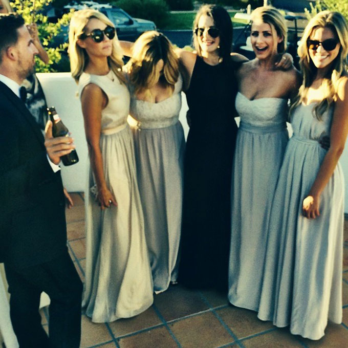 LC has her own line of bridesmaids dresses, so it's no surprise that she looked flawless in one of them at her BFF (and Paper Crown co-founder) Maura McManus's wedding last summer . Photo: Jilly Hendrix via Instagram