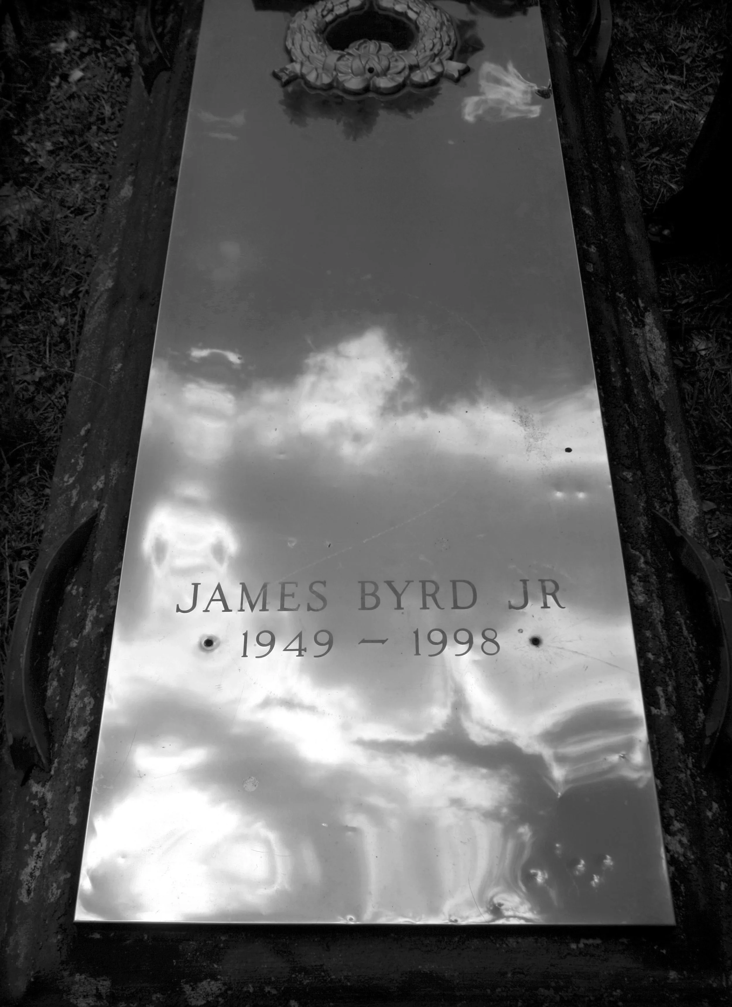  The grave of James Byrd Jr. who was killed in a hate crime when he was pulled behind the pick-up truck in Jasper on June 7, 1998 by Shawn Allen Berry, then 24, Lawrence Russell Brewer Jr., then 32, and John William King Jr., then 24.    