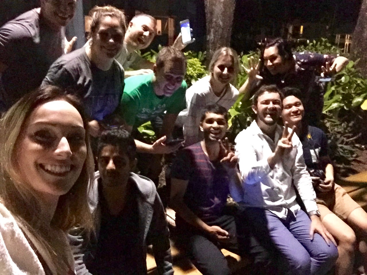 Group selfie with a bunch of random players on the streets of Cairns, Queensland on the night of Pokemon GO launch.