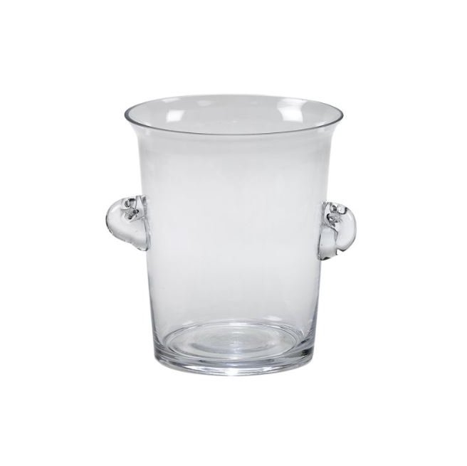 Clear Glass Wine Chiller/Ice Bucket