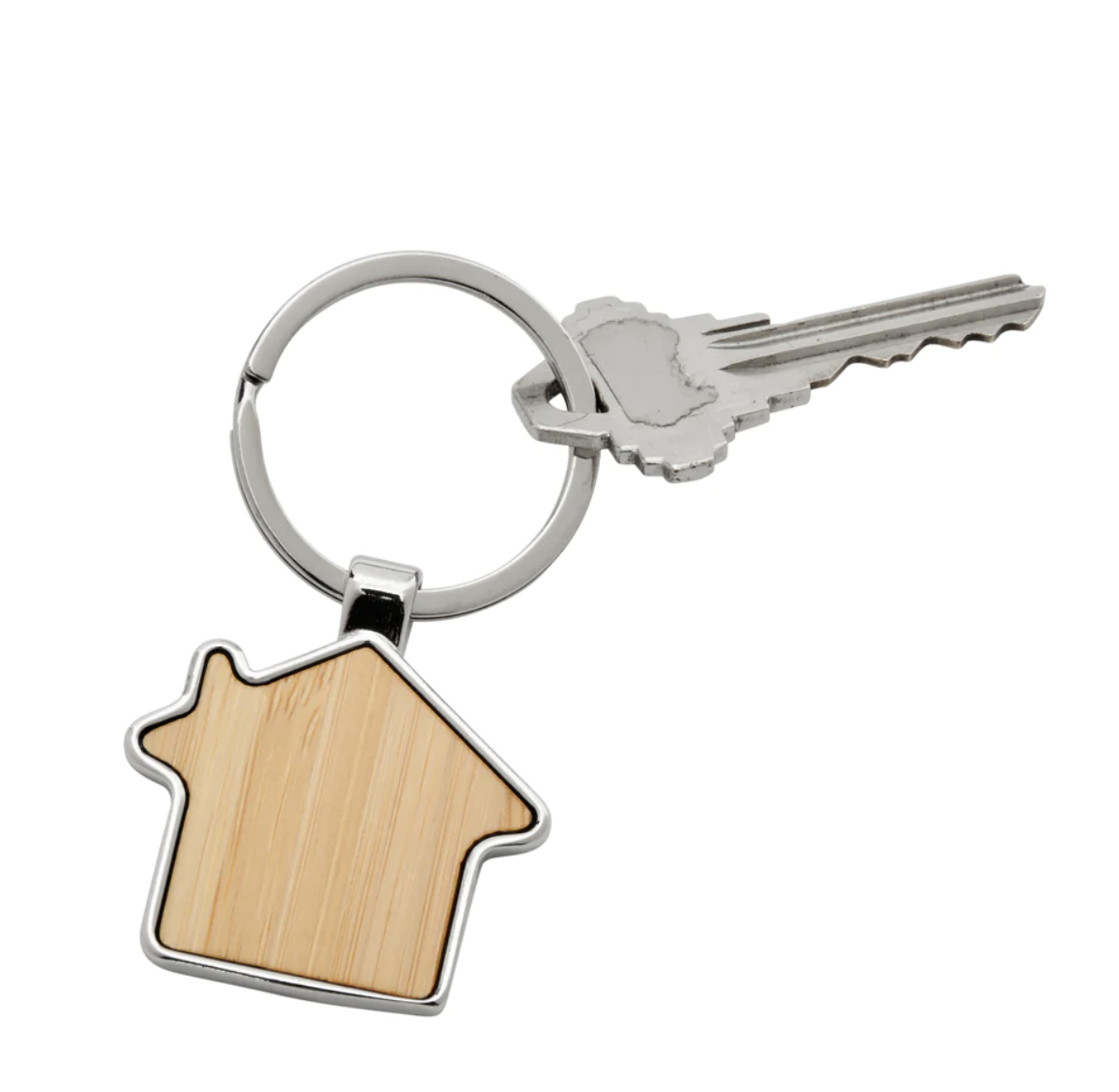 Bamboo House Shaped Key Chain