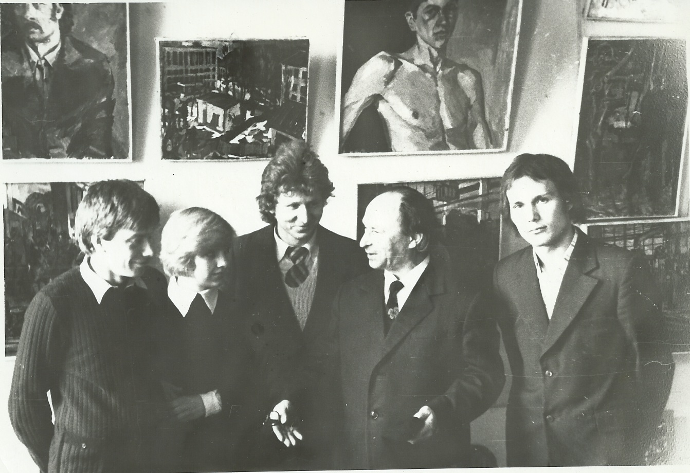   Chaim Livchitz with Students, Minsk, 1976  