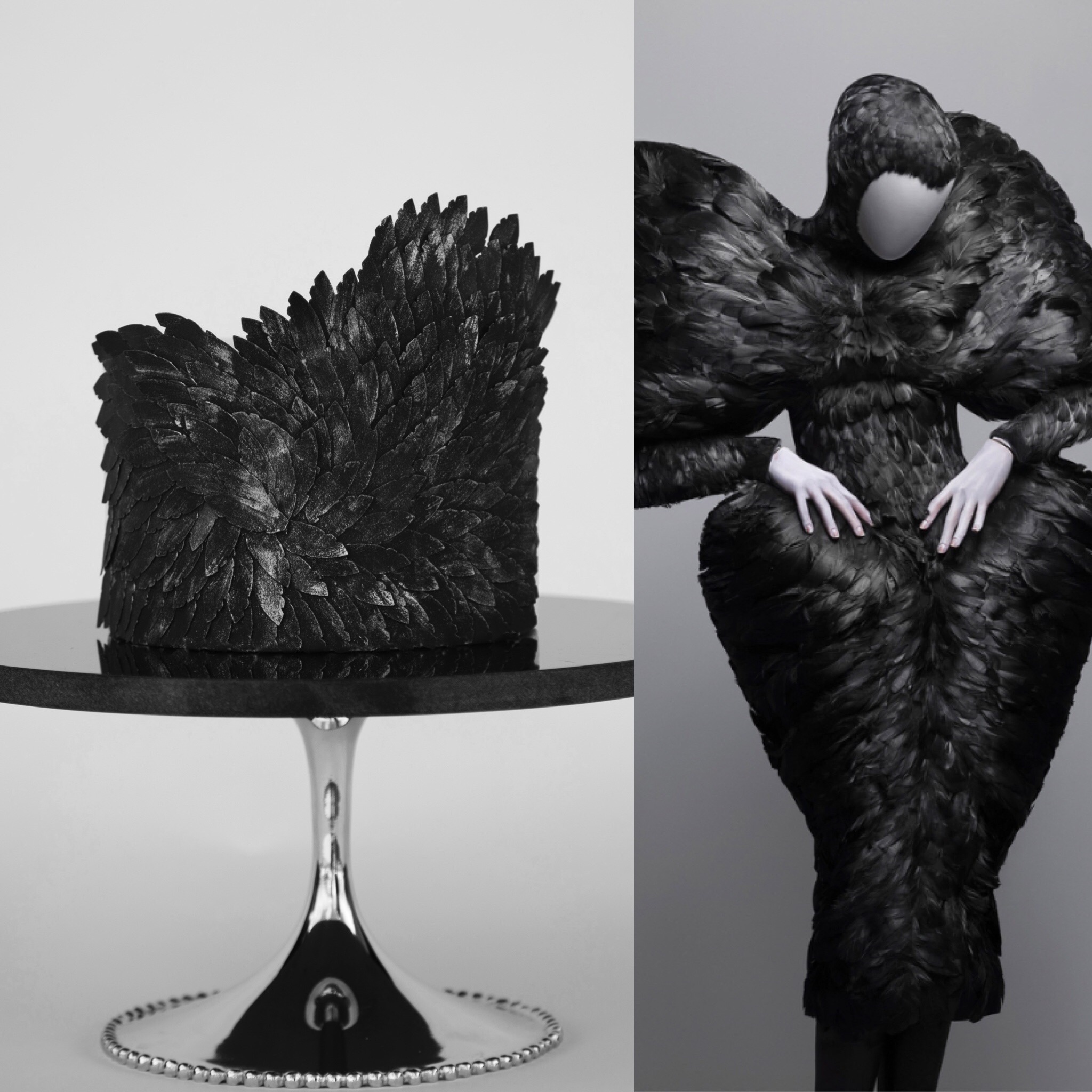 Fashion meets cake - The Met Gala Alexander Mcqueen Inspired (Image credit Met Gala)