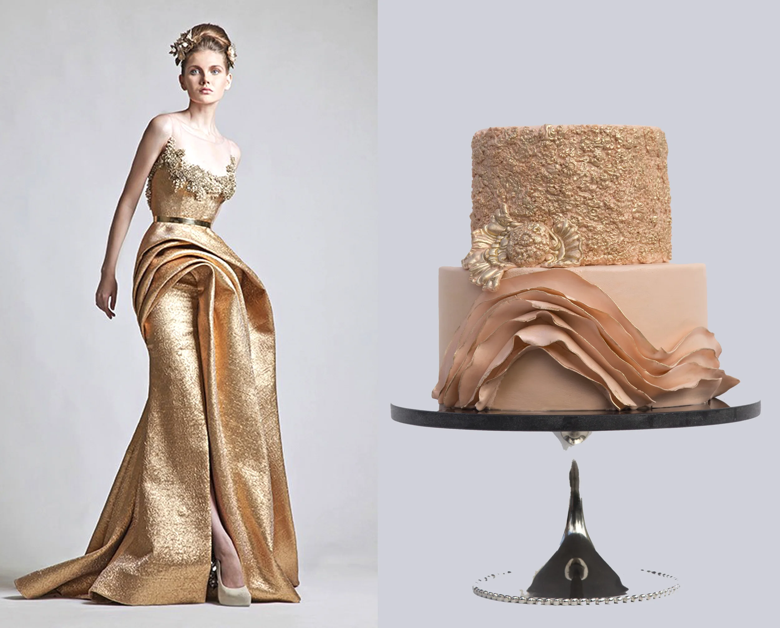 Fashion Cake Inspired by Krikor Jabotian, image via KrikorJabotian.com