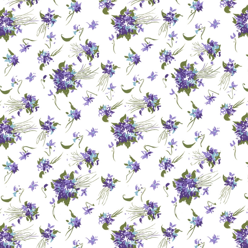 Scarf Pattern Ink on Silk 2018