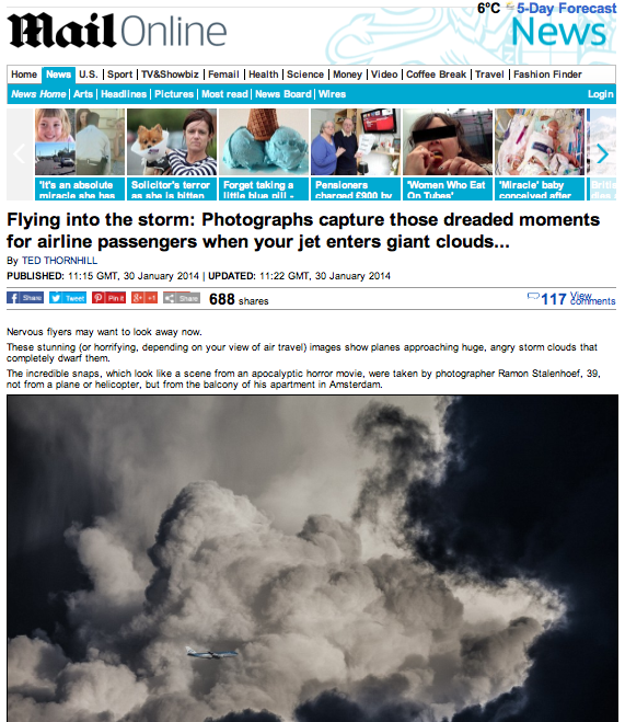 Streets of Stratosphere published in Daily Mail