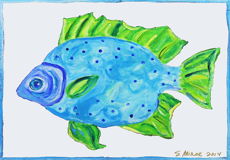 Flounder on WHite placemat