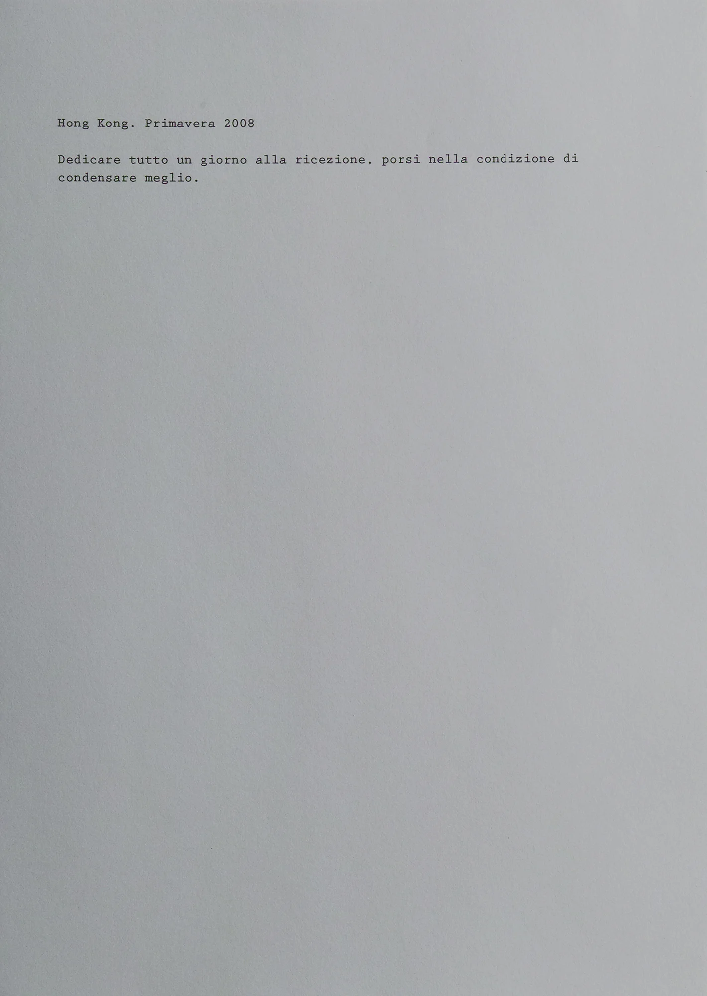 Hong Kong. Springs 2008