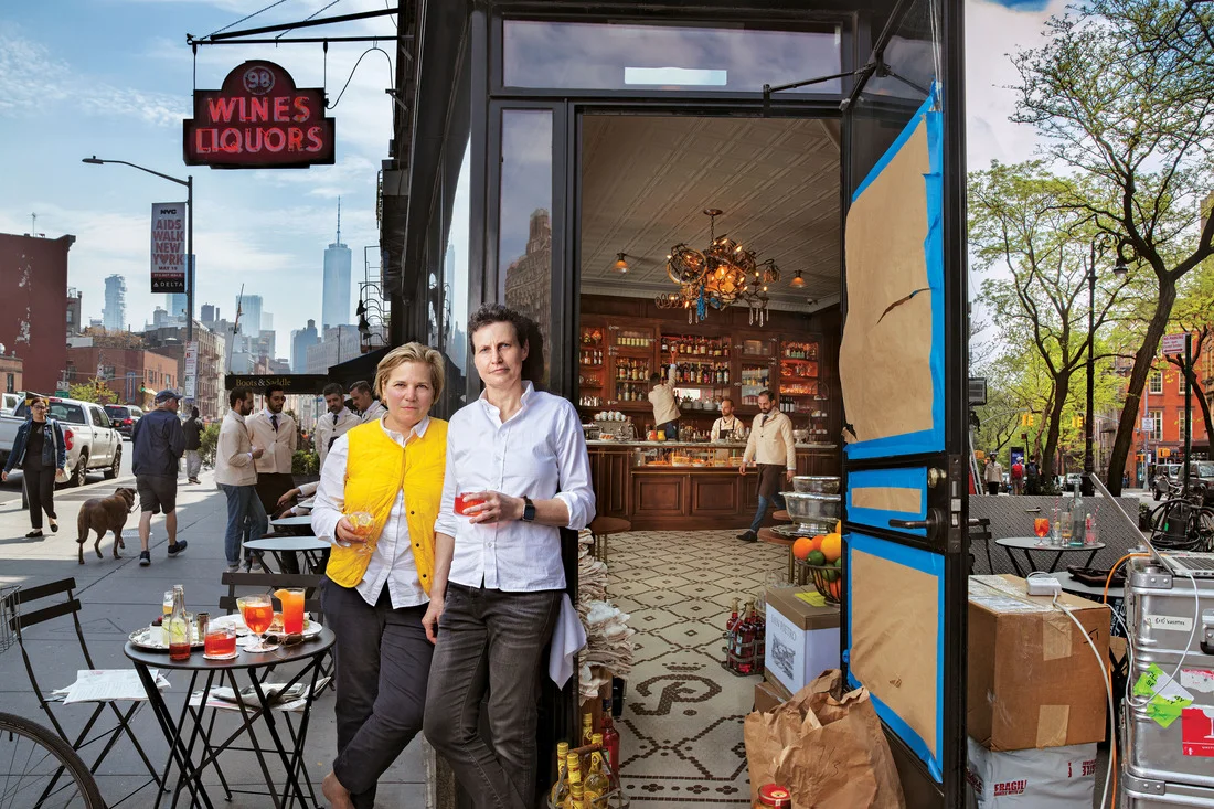 Jody Williams, left, and Rita Sodi at Bar Pisellino. Photo: Jonas Fredwall Karlsson