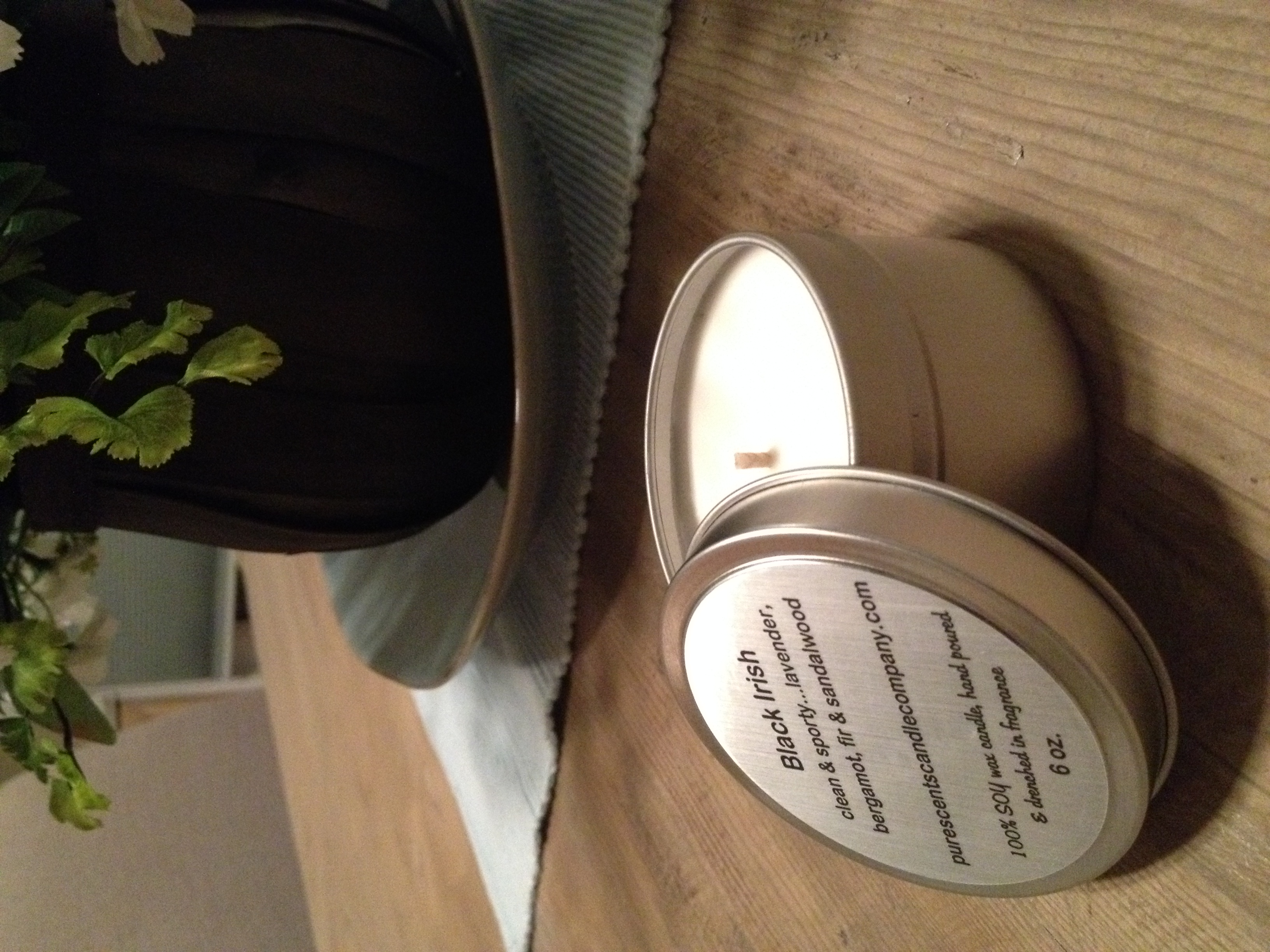 White Tea + Thyme Soy Wax Candle - Travel Tin