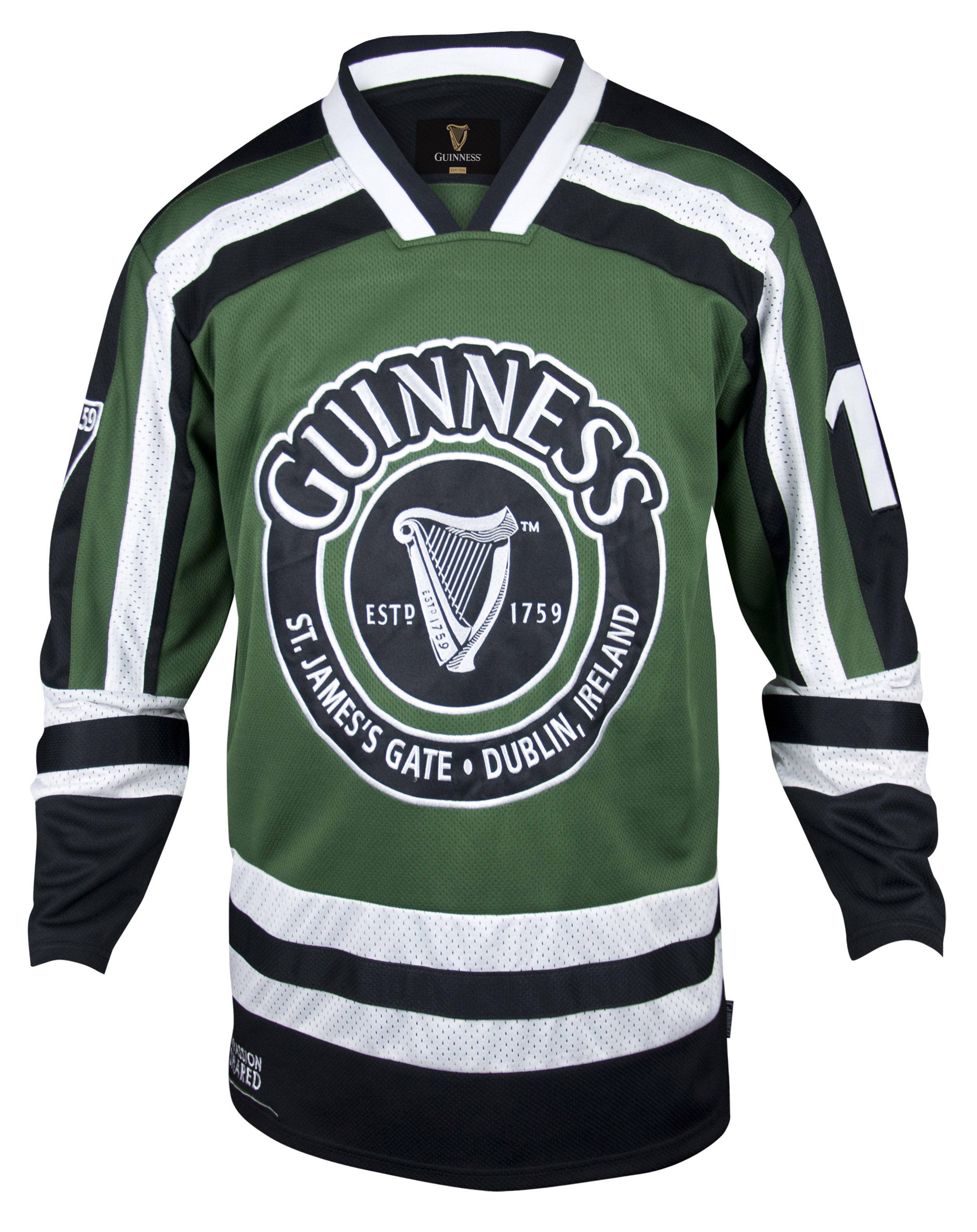 Guinness Green and White Harp Hockey 