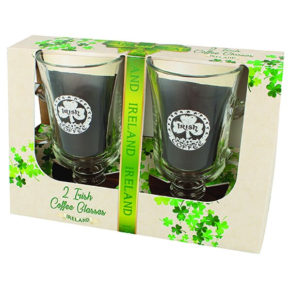 Irish Whiskey Museum True Irish Coffee Glass (Gift Box Set of 2)