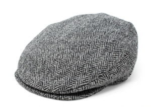 Vintage Herringbone Cap from Hanna Hats of Donegal — Irish Moon display picture 1