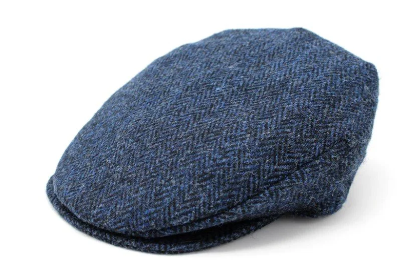 Harris Scottish tweed Classic Blue and Black.jpg