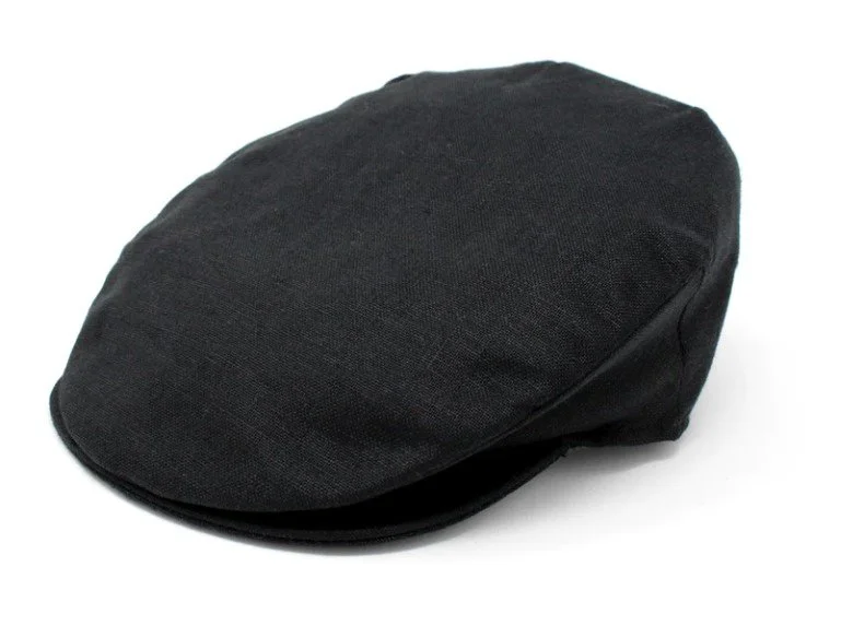 Vintage Cap Black Linen.jpg