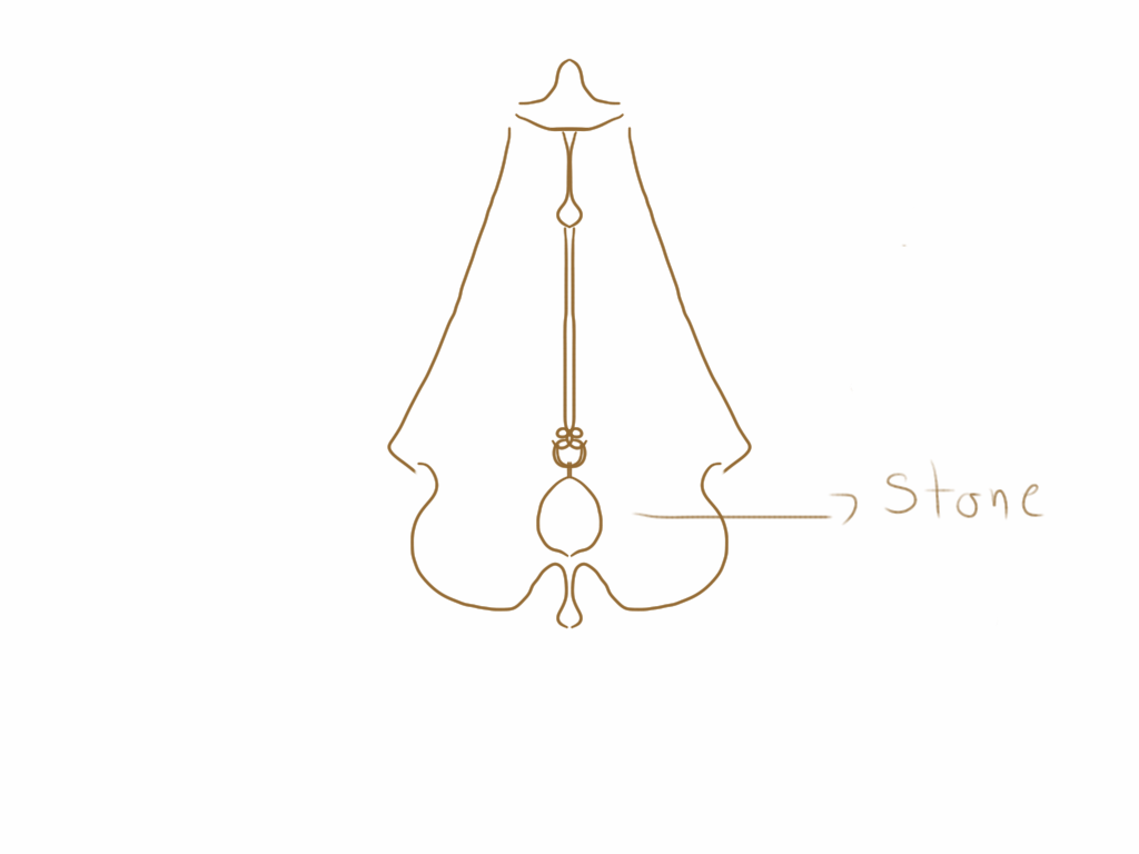 The rough sketch of the first design; meant to be made out of simple copper wire.