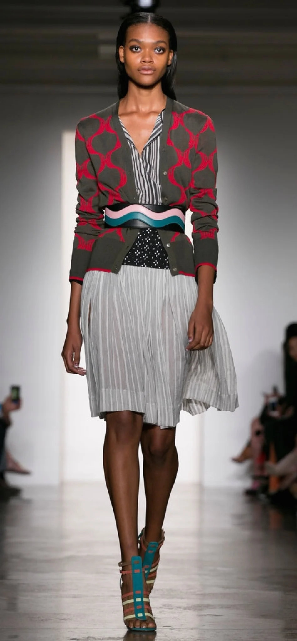 Sophie Theallet used a lightweight patterned fabric to give the illusion of transparency.