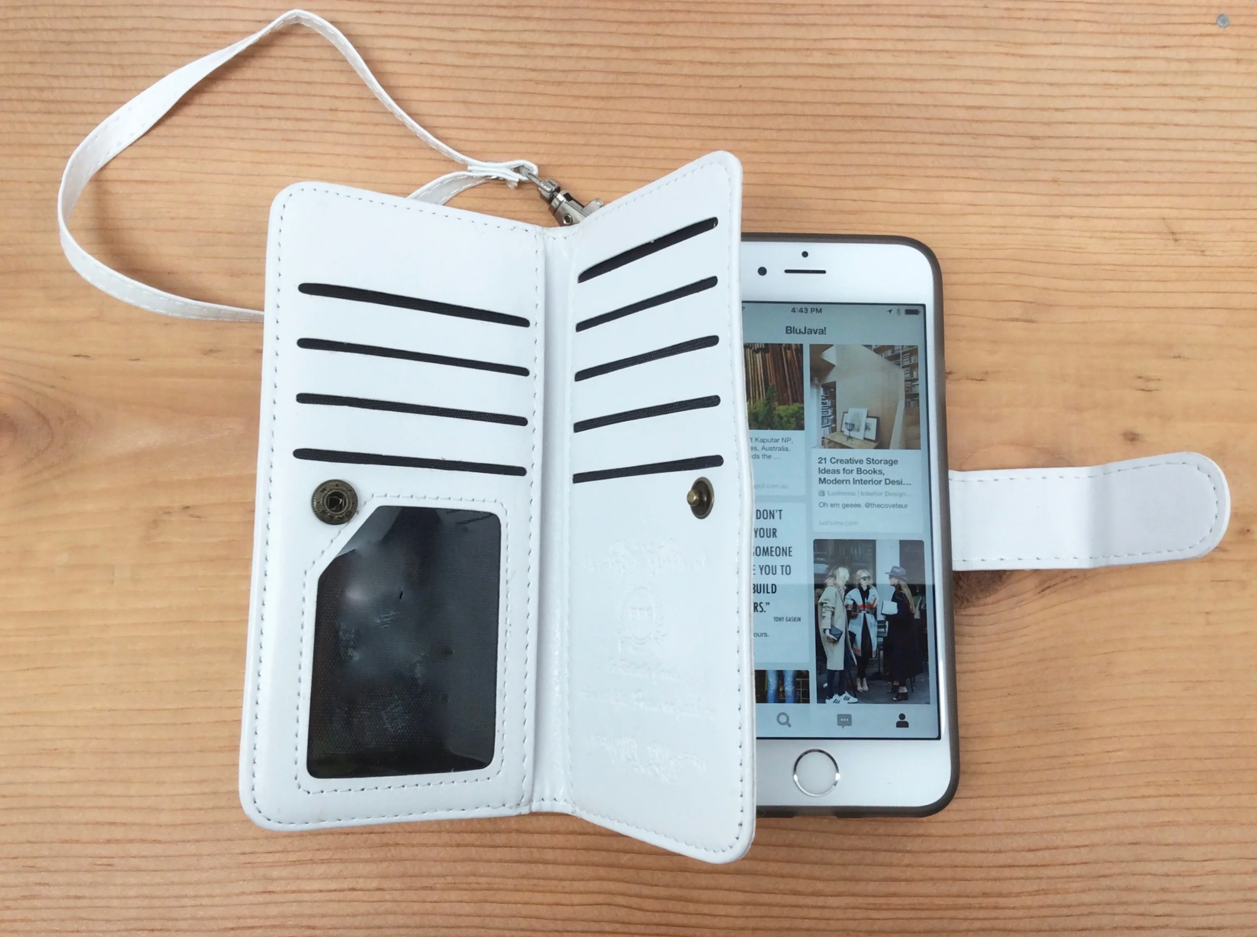 Genuine Leather iPhone 6 wallet with Wristlet Band (Feb. 16)