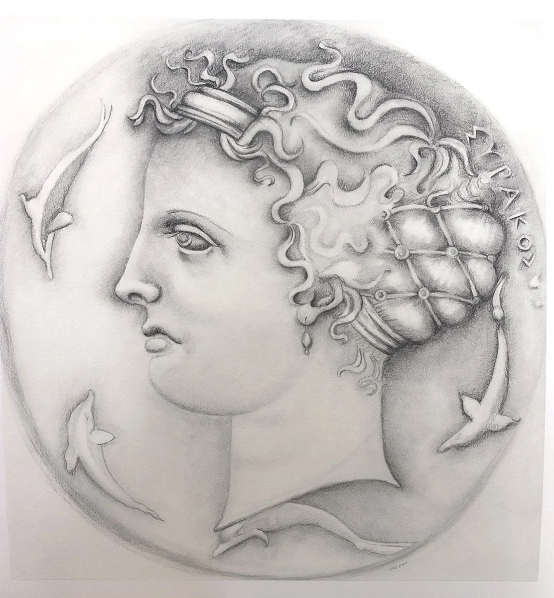 Coin with Arethusa, from Syracuse, Sicily (2004)
