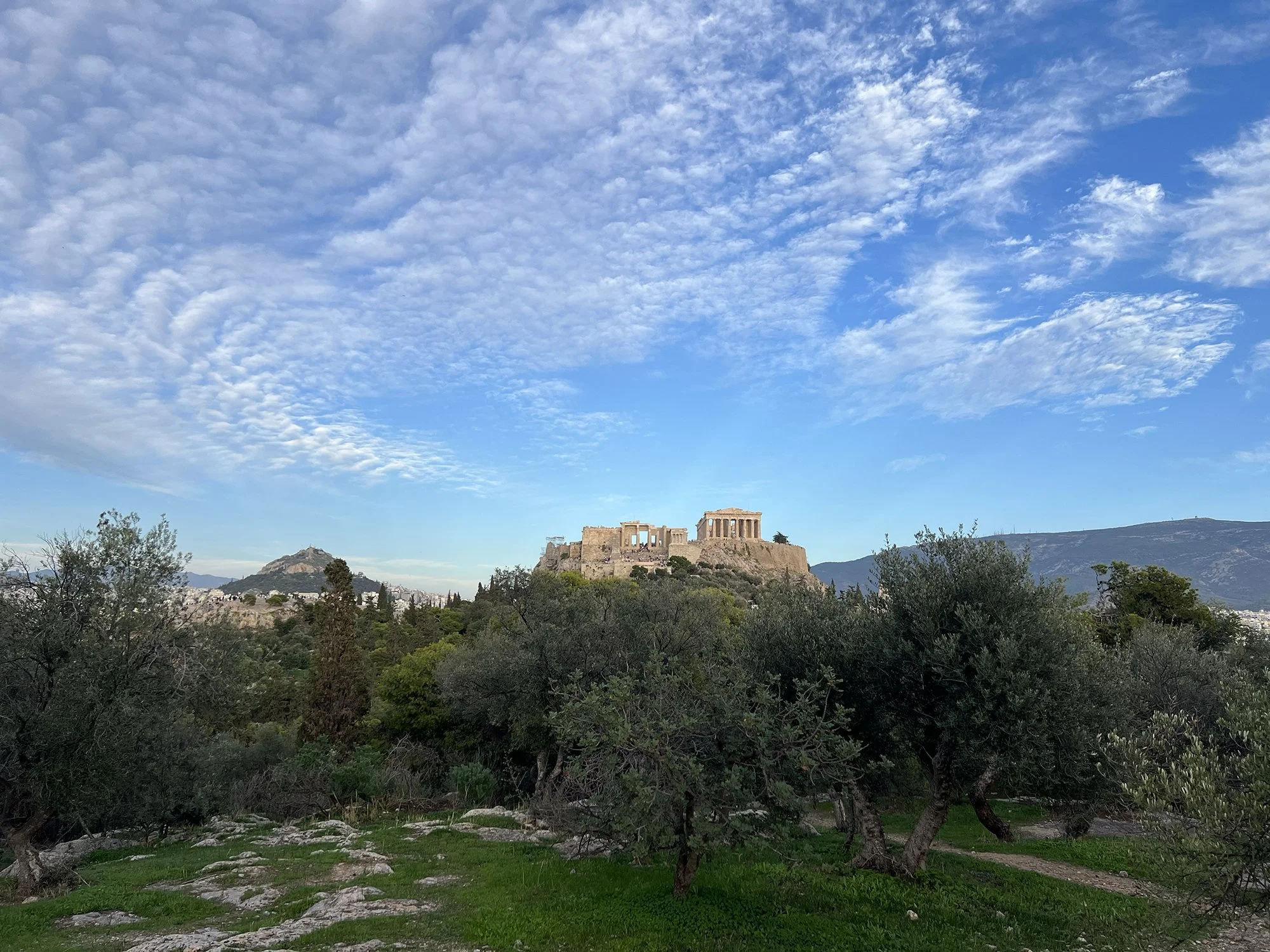 View from the Pnyx to the Acropolis and Lykavittos