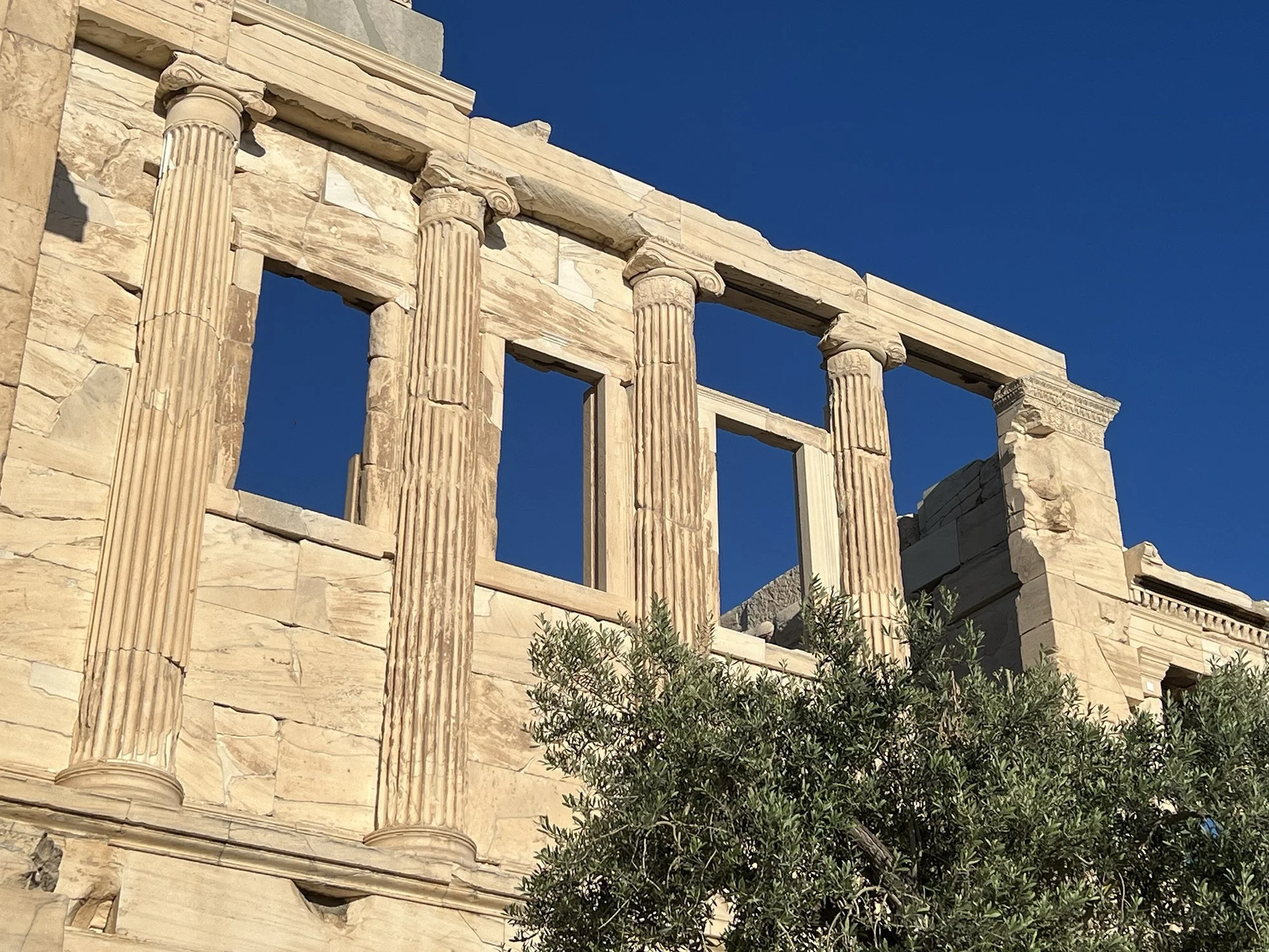 View of the Propylaia from the Pnyx
