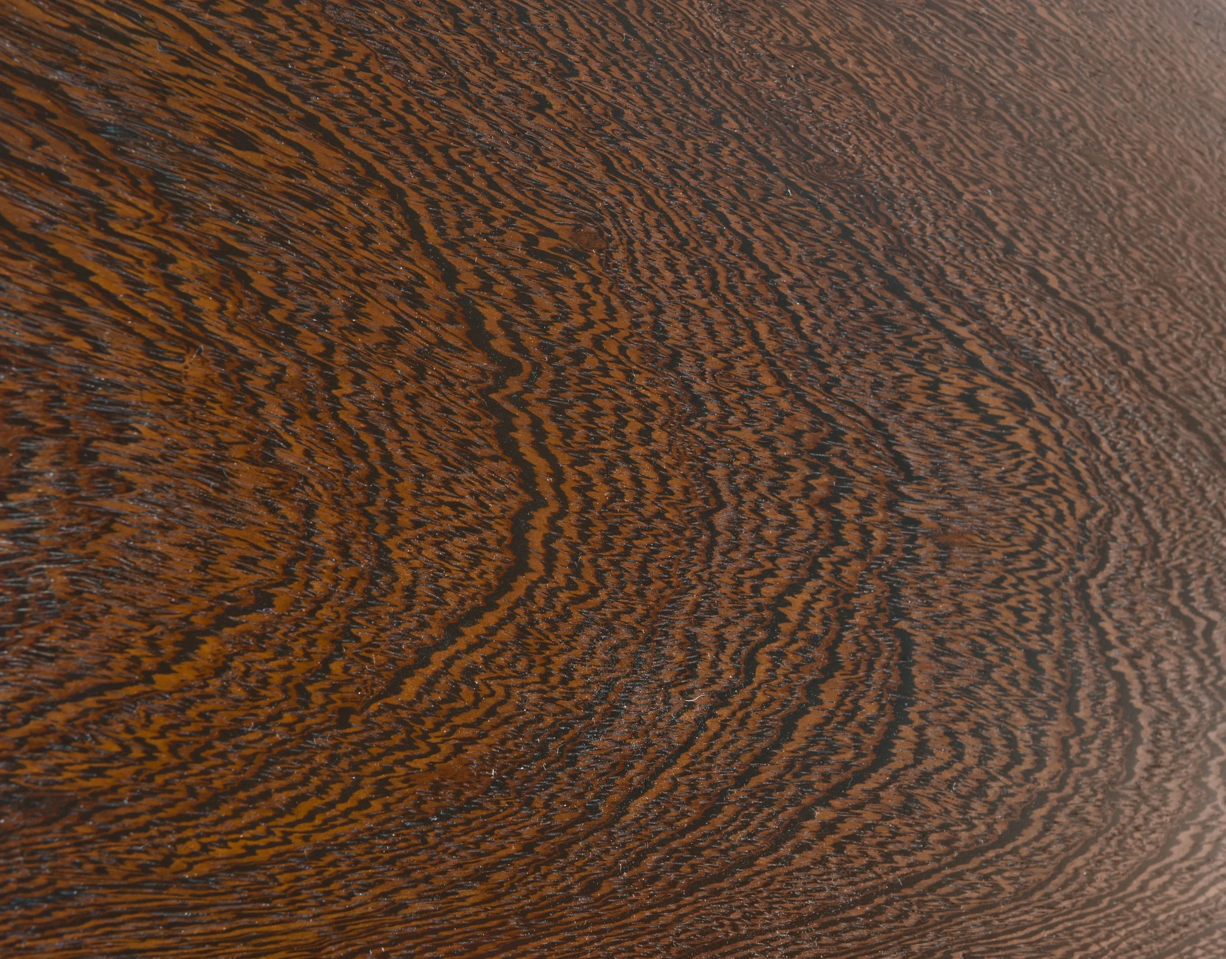 A single board of Wenge, an African hardwood, rarely found in the dimensions of this design