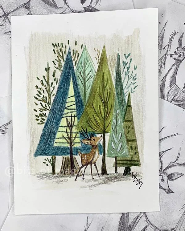 Wintery Weather Challenge - Festive Tree Farm

There&rsquo;s a little challenge going on that I couldn&rsquo;t resist.  A host of amazing artists are putting it on, and there&rsquo;s still plenty of time to join if you&rsquo;re inclined. (I hope you 