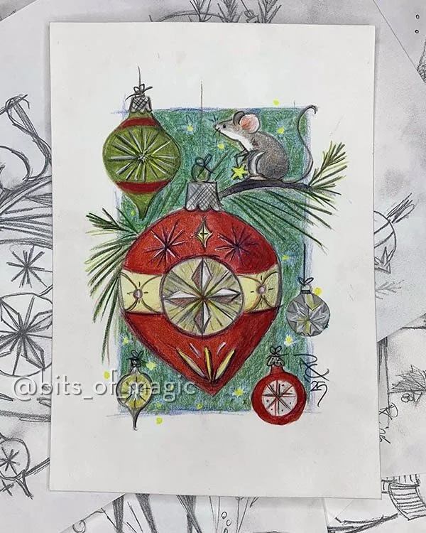 This is for The Wintery Woods Challenge - Vintage Ornaments.

I almost forgot to post this! This was supposed to go up yesterday, but I completely forgot, but it&rsquo;s fitting because today would have been my mom&rsquo;s birthday she was instrument