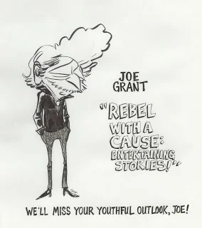 Caricature of Joe by the amazing John Musker