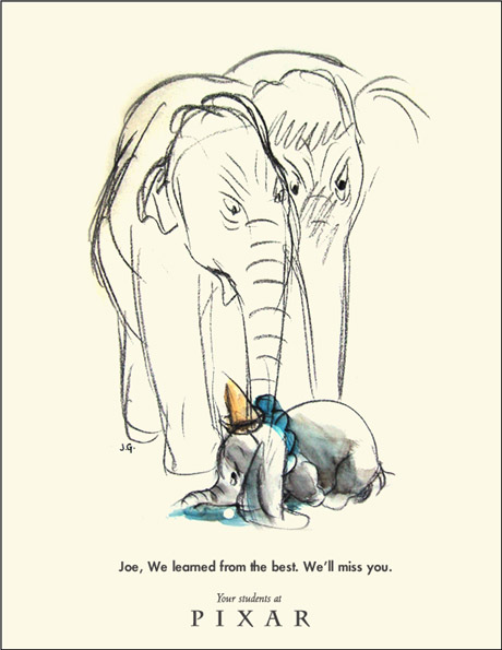 Joe's memorial tribute from John Lasseter and all his devoted fans at Pixar.