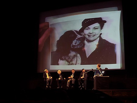 A presentation at the El Capitan theater in Hollywood, where Andreas Deja showed a great photo of Joe's wife Jennie, and their pet cocker spaniel named Lady who inspired the film. Walt later had a writer write a Lady and the Tramp story for a major publication so he could lend credibility to the project, according to Joe. That always stung Joe a little bit I think because he felt Walt was intentionally diluting his authorship of the film. After Dumbo got huge raves for Joe and Dick Heumer, as the geniuses behind the film, Walt took offense at Joe and Dick getting such accolades and praise. He stormed into their offices once and threw down the latest issue of Time magazine with a photo of Joe and Dick as the makers of Dumbo, and Walt said pointedly, "Well! I guess there's no need for me around here any more." Walt had been on his studios' South American good will/research trip for a large bulk of the time Dumbo was being developed and rightfully felt a little left out of the big hit, Dumbo. When Dumbo became a smash hit, it had to have hurt his already bruised ego and pride following all the less successful releases in the early forties like Fantasia, and Pinocchio. To leave and have the cheap quick little film made without his typical daily input, Dumbo, be the big hit. 
