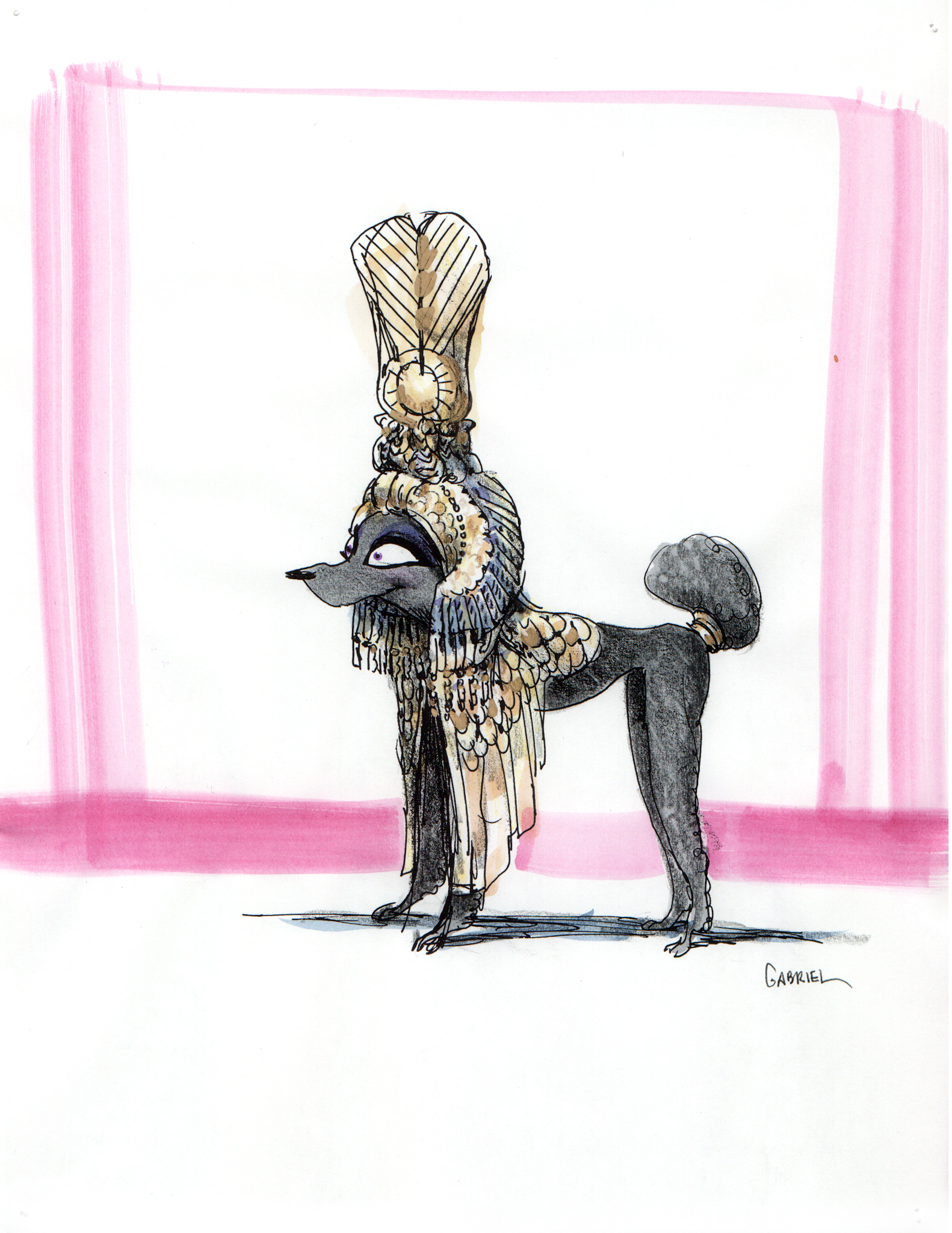 Cleopatra complex. Her costume would reflect that. 