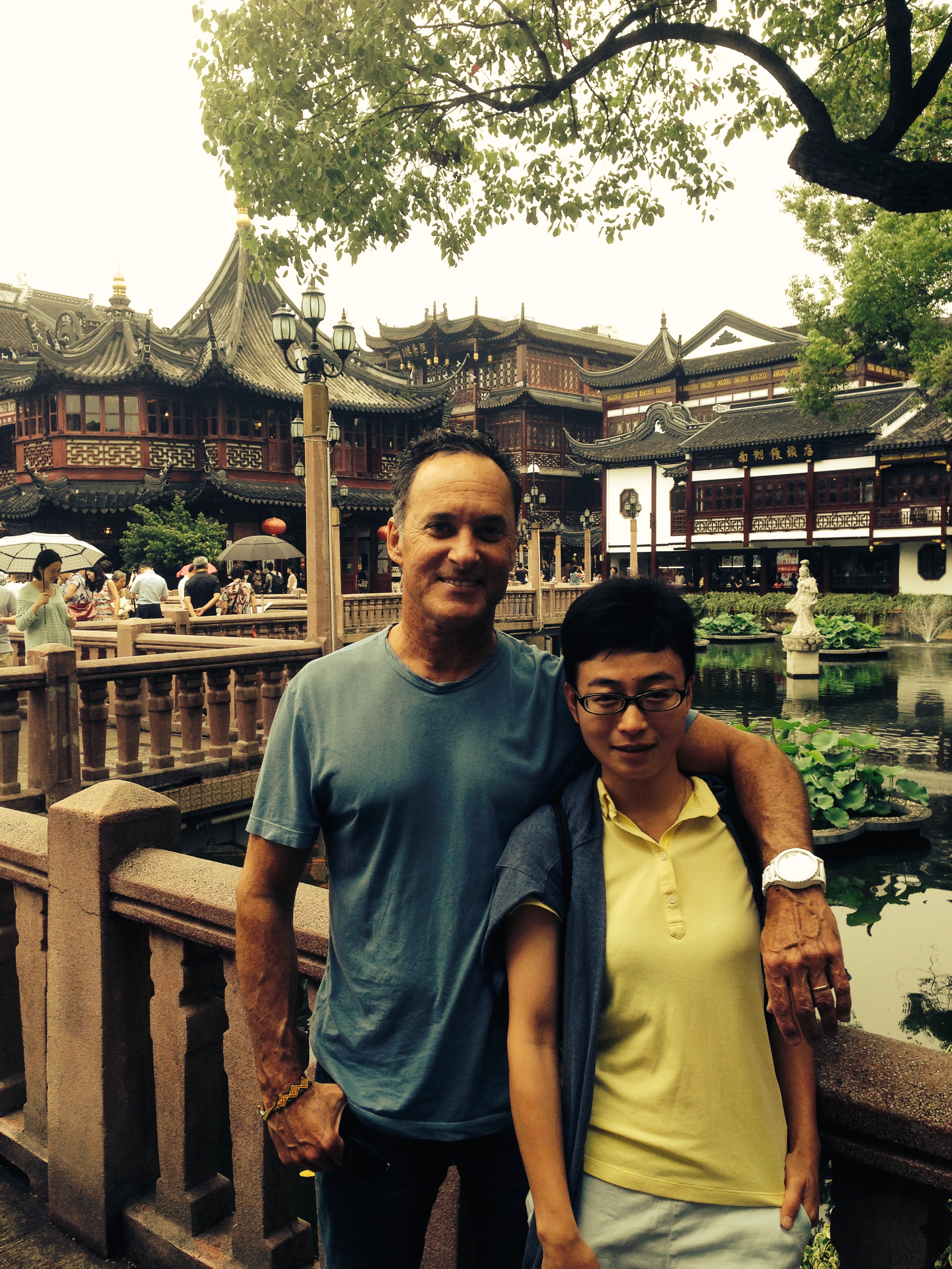 Me with my pro, very informative, and very petite tour guide, Jessica Luo. I think my watch weighed more than her, but she knew more than the watch. 