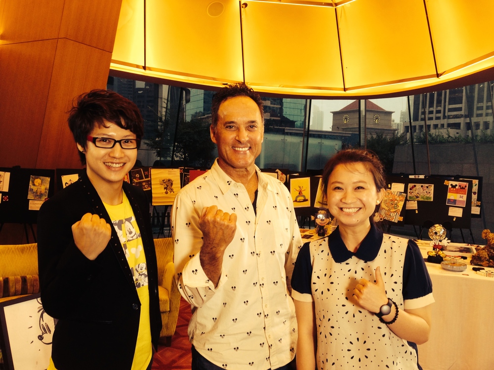 Jackie Show host and awesome producer! I am speaking in Chinese something like GO FOR IT, KIDS! Be BOLD! At least that is what they told me I was saying.