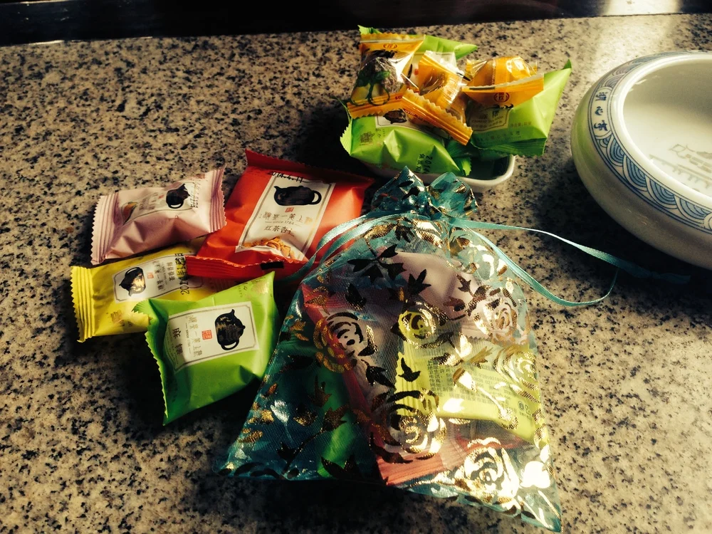Mysterious tea snacks.