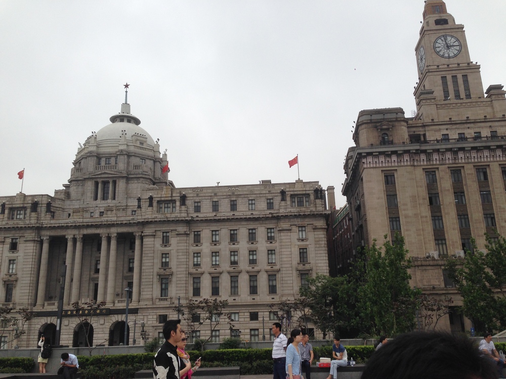 The Bund riverwalk.