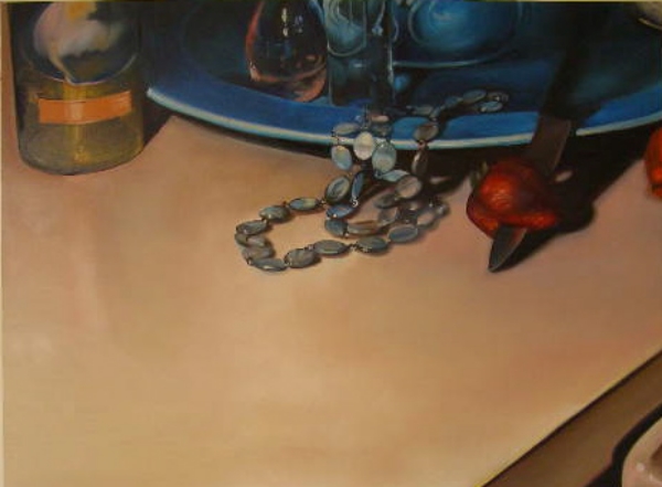 The Little Mermaid: Spill/Pierce, 2007, oil on canvas, 36 x 48 inches