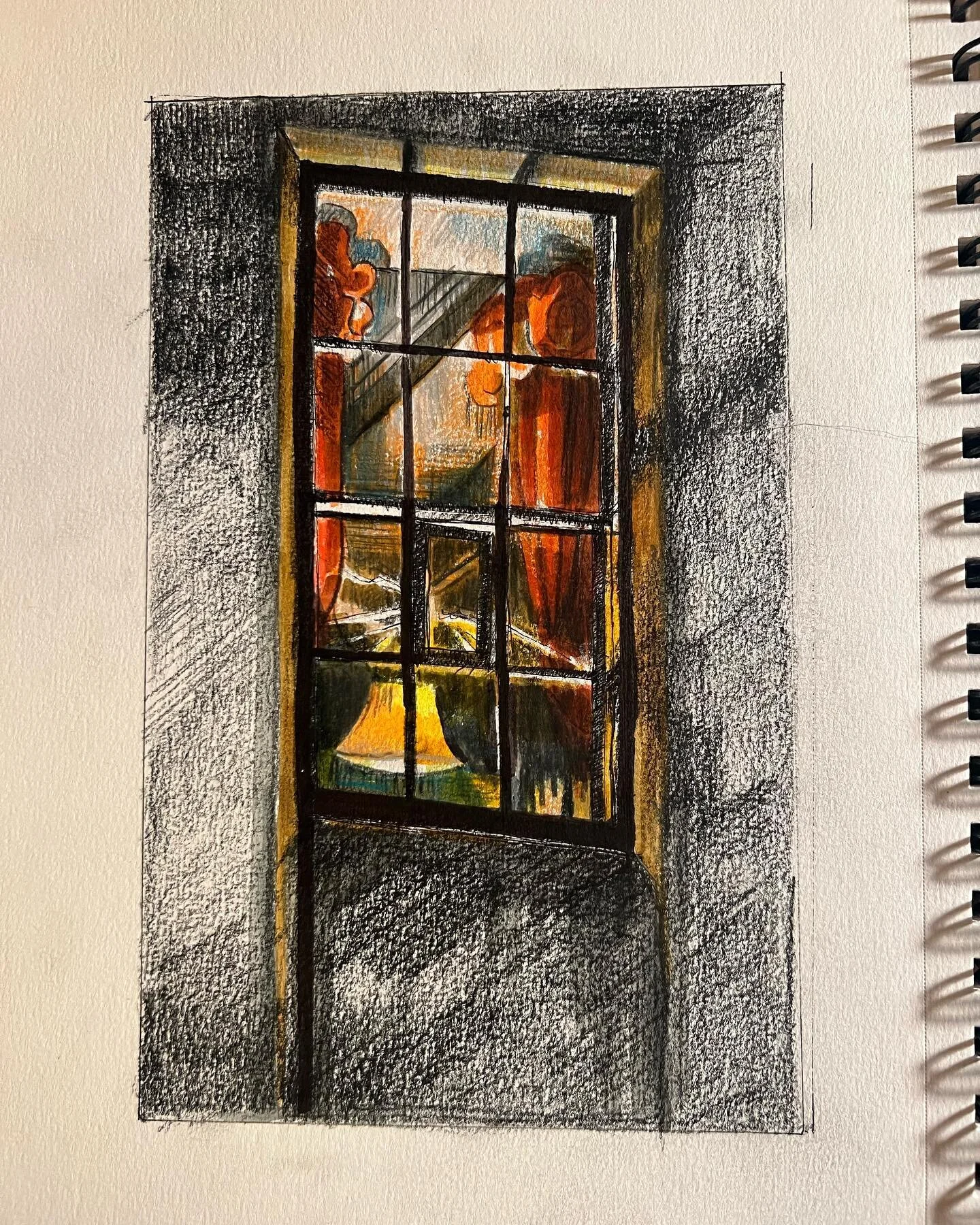 Merrily we roll along 🙂🙃🙂 just a little sketchy-sketch

#dailyart #drawing #dailydrawing #artistsoninstagram #sketchbook #sketchbookdrawing #chicagoartist #womeninart #mixedmefia #nightwindows #artpractice #sketch #sketchdaily