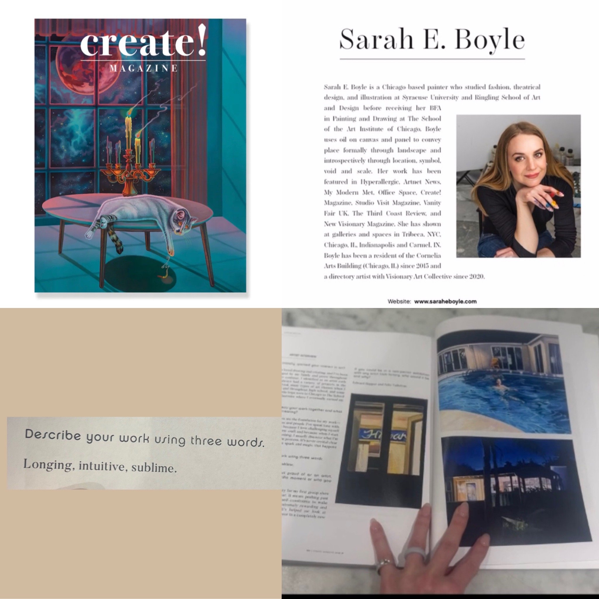 Sarah E. Boyle, Create! Magazine, Issue 41, 01.02.2024, p. 178-181
