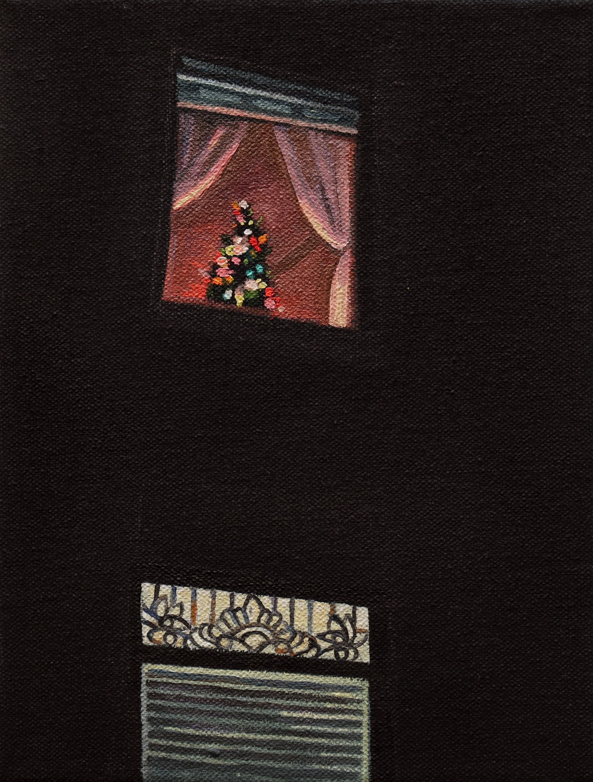 12.8.2022, Chicago, IL, 2023, oil on canvas, 5 x 7 inches