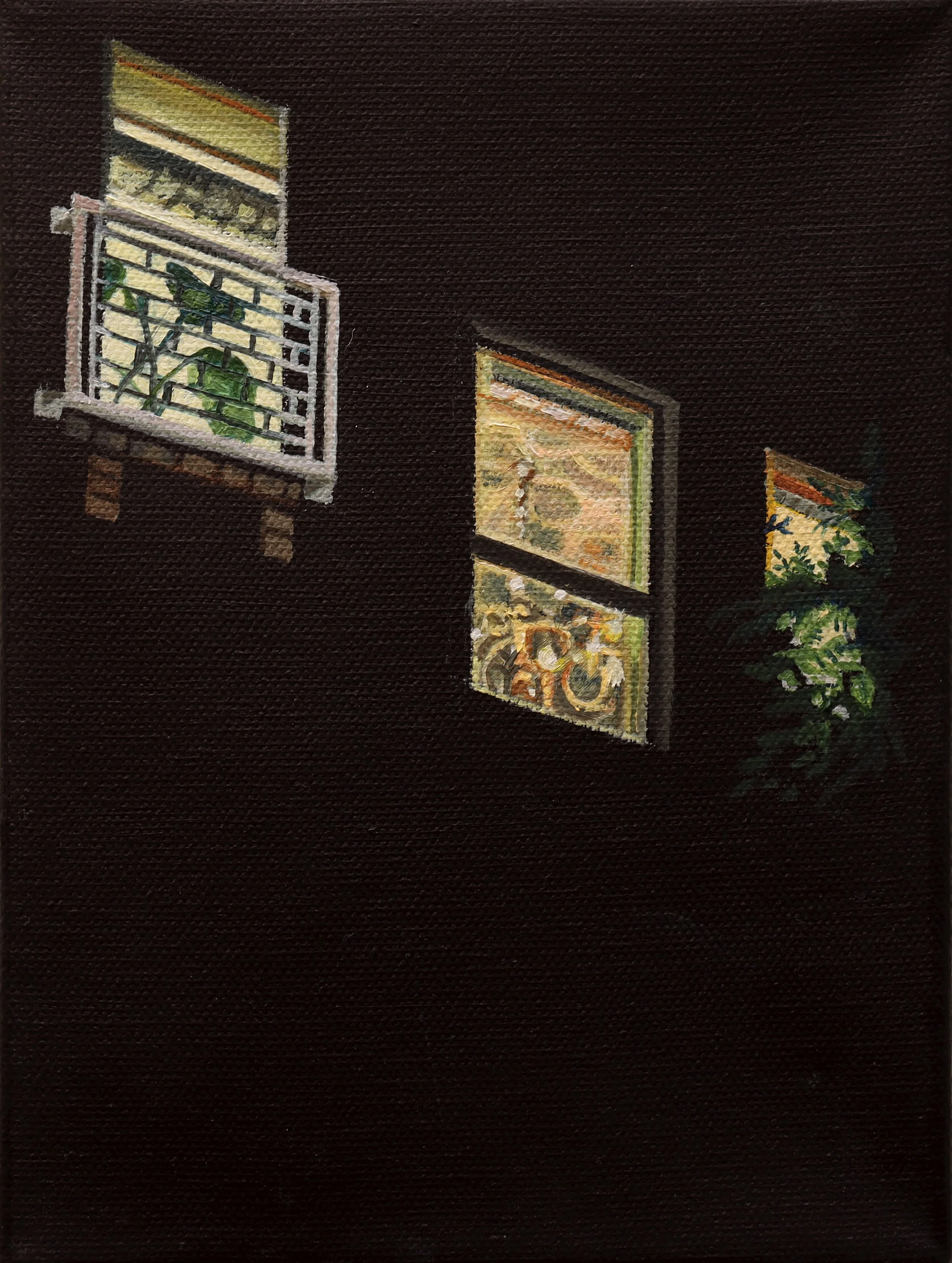Our Lady of Good Council, Chicago, 10.22.2022, 2023, oil on canvas, 6 x 8 inches