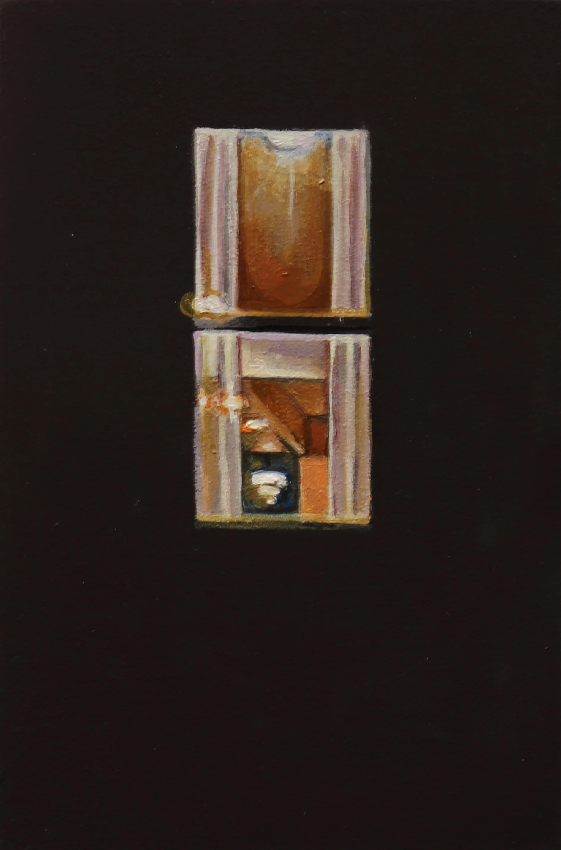 10.19.2021, 1642, 2025, oil on wood panel, 4 x 6 inches