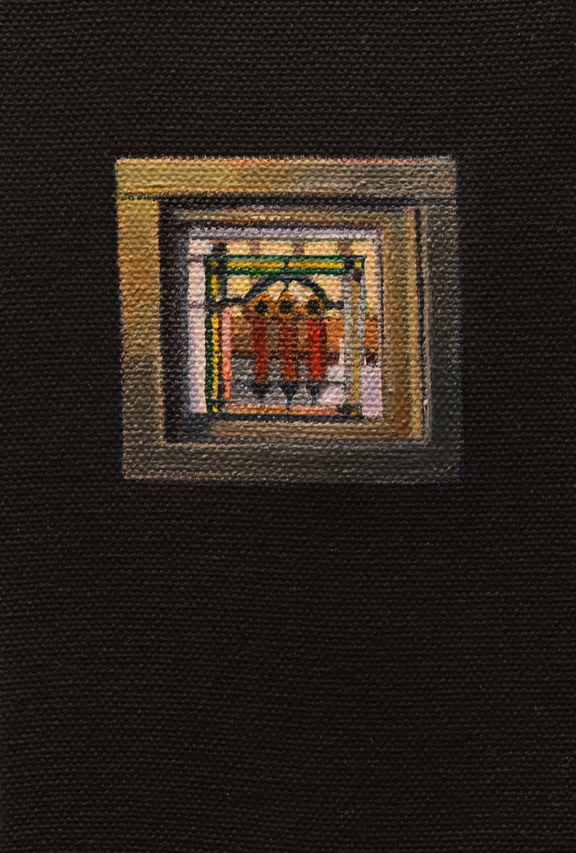 10.17.2022, 7:29 PM, 2023, oil on canvas, 4 x 6 inches