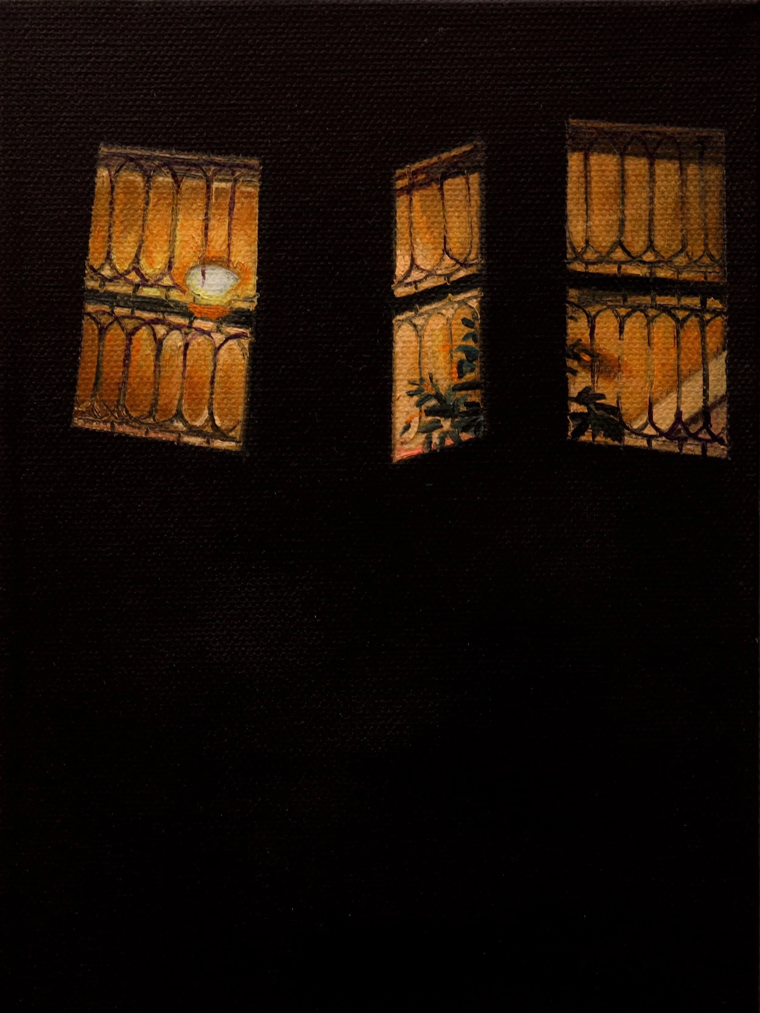 10.21.2022, 10:21 PM, 2024, oil on canvas, 6 x 8 inches